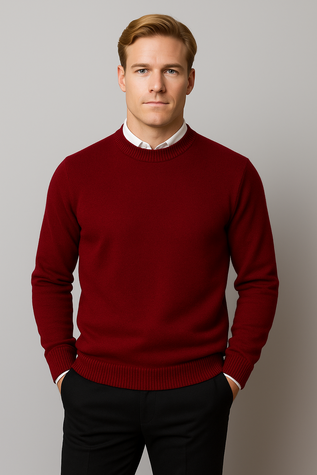 Men’s Classic Crew Neck Knit Sweater for Any Occasion