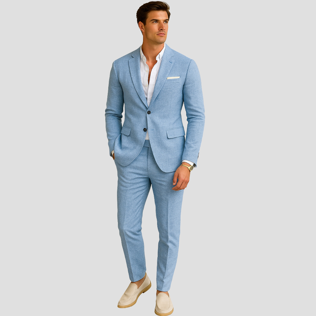 Men's Slim Fit Suit Set for Weddings & Formal Events