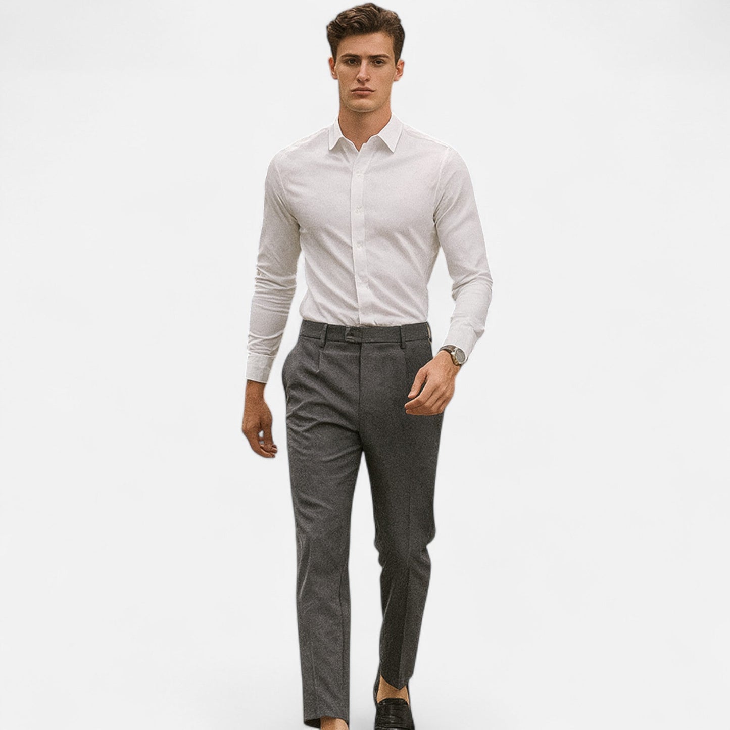 Men's Slim Fit Trousers – Stretch Fabric for Smart Events