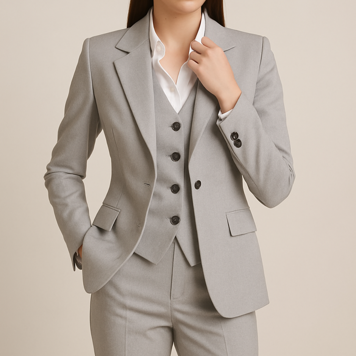 Chic Women's 3-Piece Suit Set for Office and Events