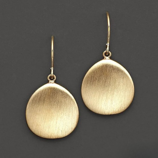 Vintage Golden Record Earrings
