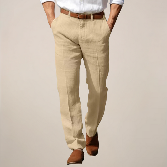 Men’s Straight-Leg Trousers - Ideal for Summer Events