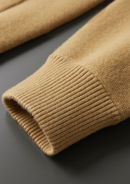 Men's Button-Up Cardigan with Patch Pockets for Stylish Layering