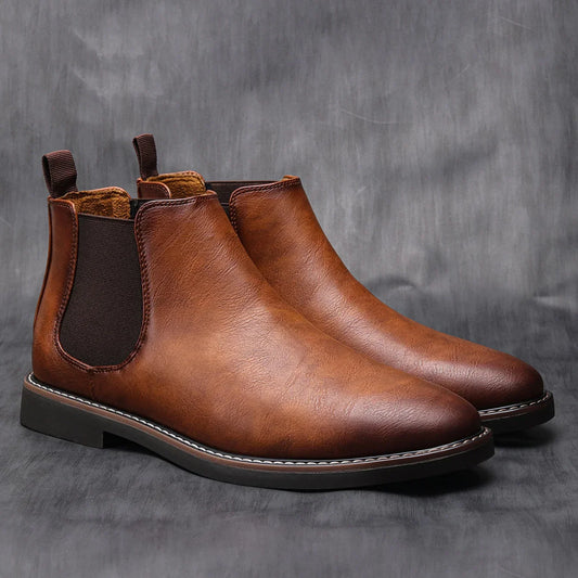 Men's Chelsea Ankle Boots - Stylish Suede Slip-Ons for Any Occasion