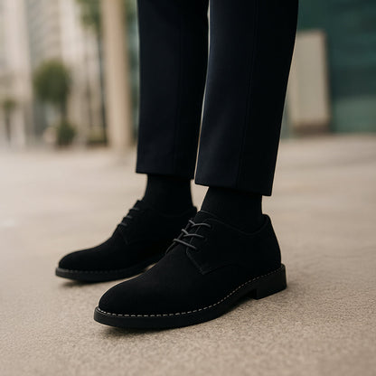 Men’s Suede Lace-Up Dress Shoes for Weddings and Formal Events