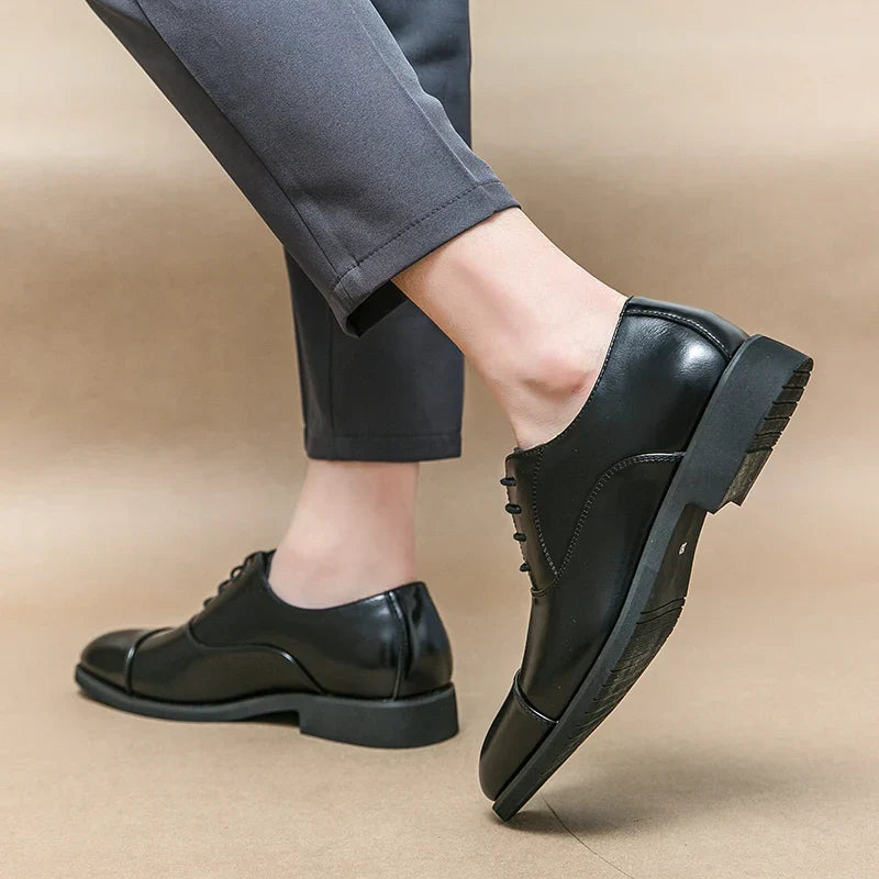 Men’s Classic Oxford Dress Shoes – Stylish Lace-Up Formal Footwear