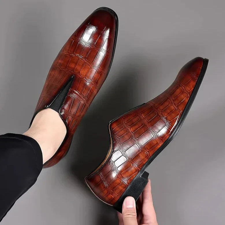 Men's Classic Patterned Dress Shoes for Formal Events