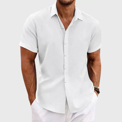 Men's Classic Short Sleeve Summer Shirt - Ideal for Warm Weather Wear