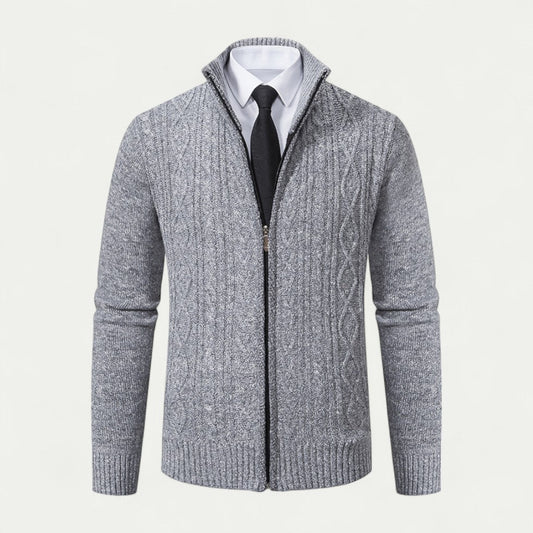 Men's Knitted Zip Cardigan – Stylish Layer for Every Occasion