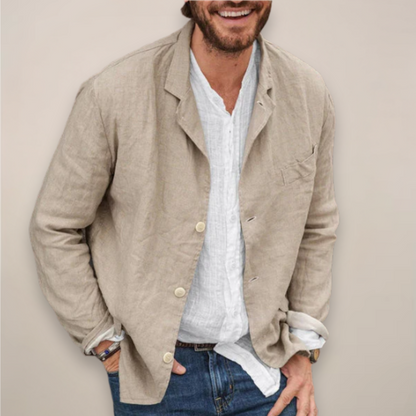 Men's Linen Blazer Jacket – Effortless Style for Any Occasion