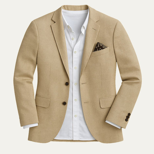 Men's Linen Blazer Jacket for Smart Casual Events