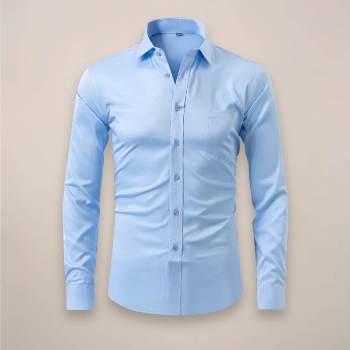 Men's Long-Sleeved Shirt – Wrinkle-Free Fabric for Any Occasion