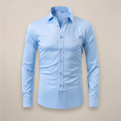 Men's Long-Sleeved Shirt – Wrinkle-Free Fabric for Any Occasion