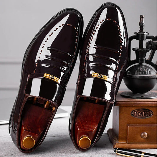 Men’s Patent Loafers – Stylish Slip-On Shoes for Formal Events
