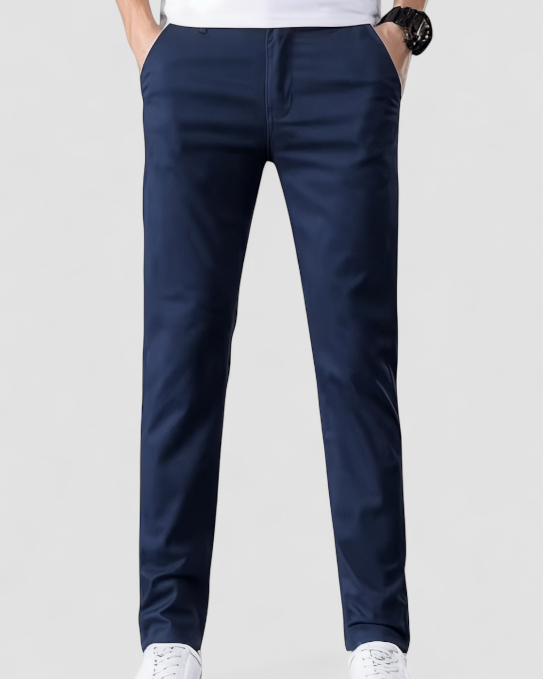 Men's Slim Fit Dress Trousers for Office and Events