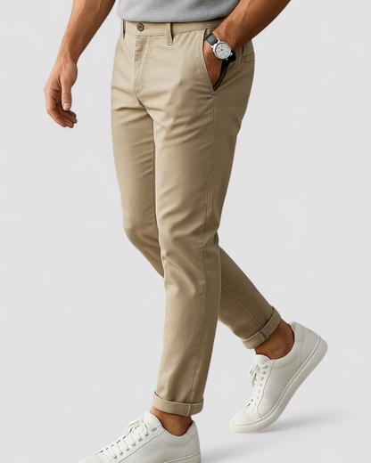 Men's Slim Fit Dress Trousers for Office and Events