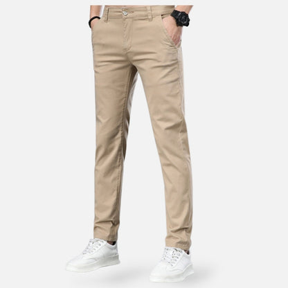Men's Slim Fit Dress Trousers for Office and Events