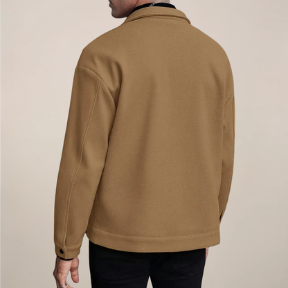Men's Stylish Button-Up Jacket for Fall & Winter Wear