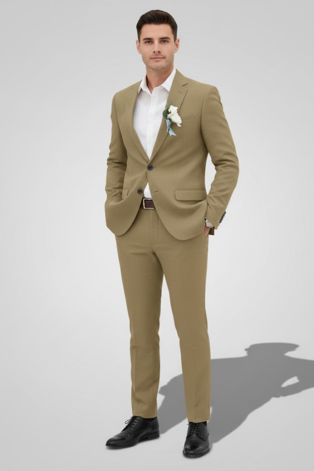 Men's Slim Fit Suit Set for Weddings & Formal Events