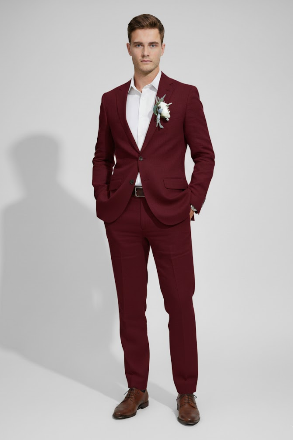 Men's Slim Fit Suit Set for Weddings & Formal Events