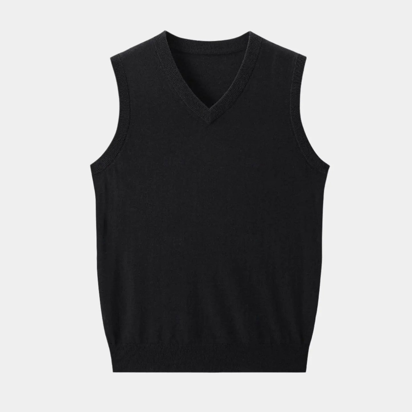 Men's V-Neck Knit Vest – Ideal for Stylish Layering