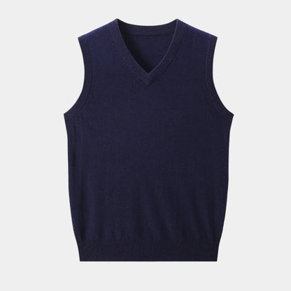 Men's V-Neck Knit Vest – Ideal for Stylish Layering