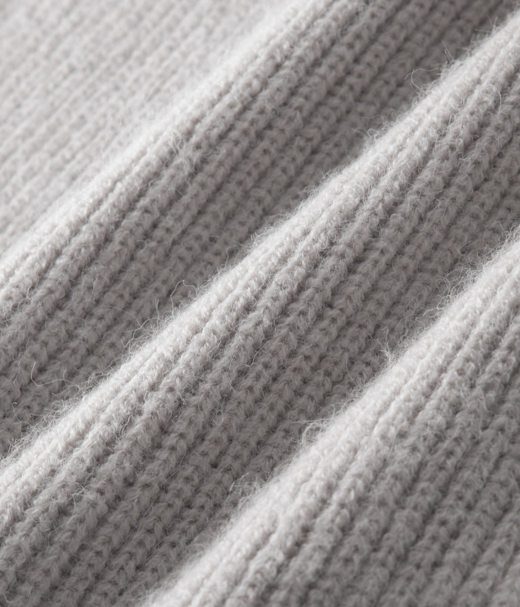 Men's Ribbed Funnel Neck Zip Cardigan for All Occasions