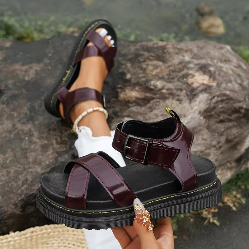 Chic Women's Platform Wedge Sandals for Summer Outings