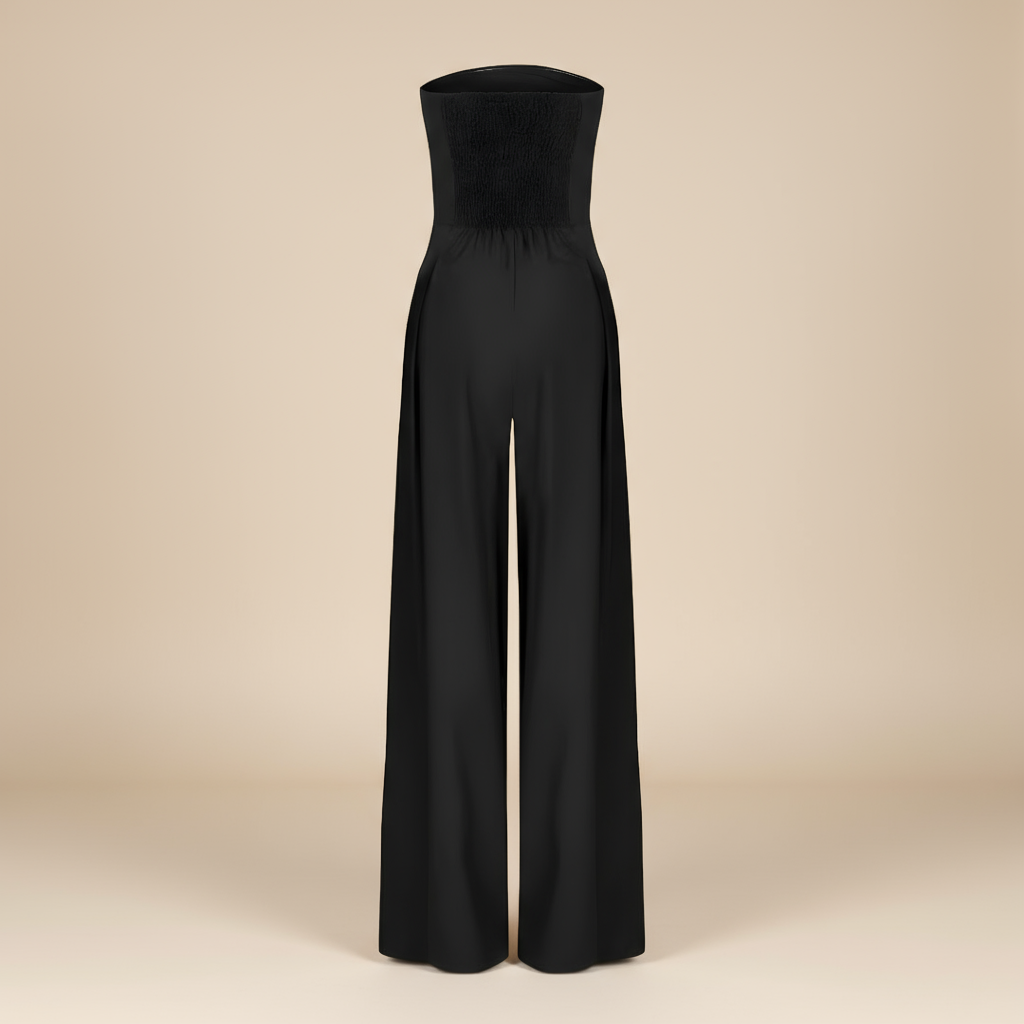 Chic Strapless Wide-Leg Jumpsuit for Stylish Events