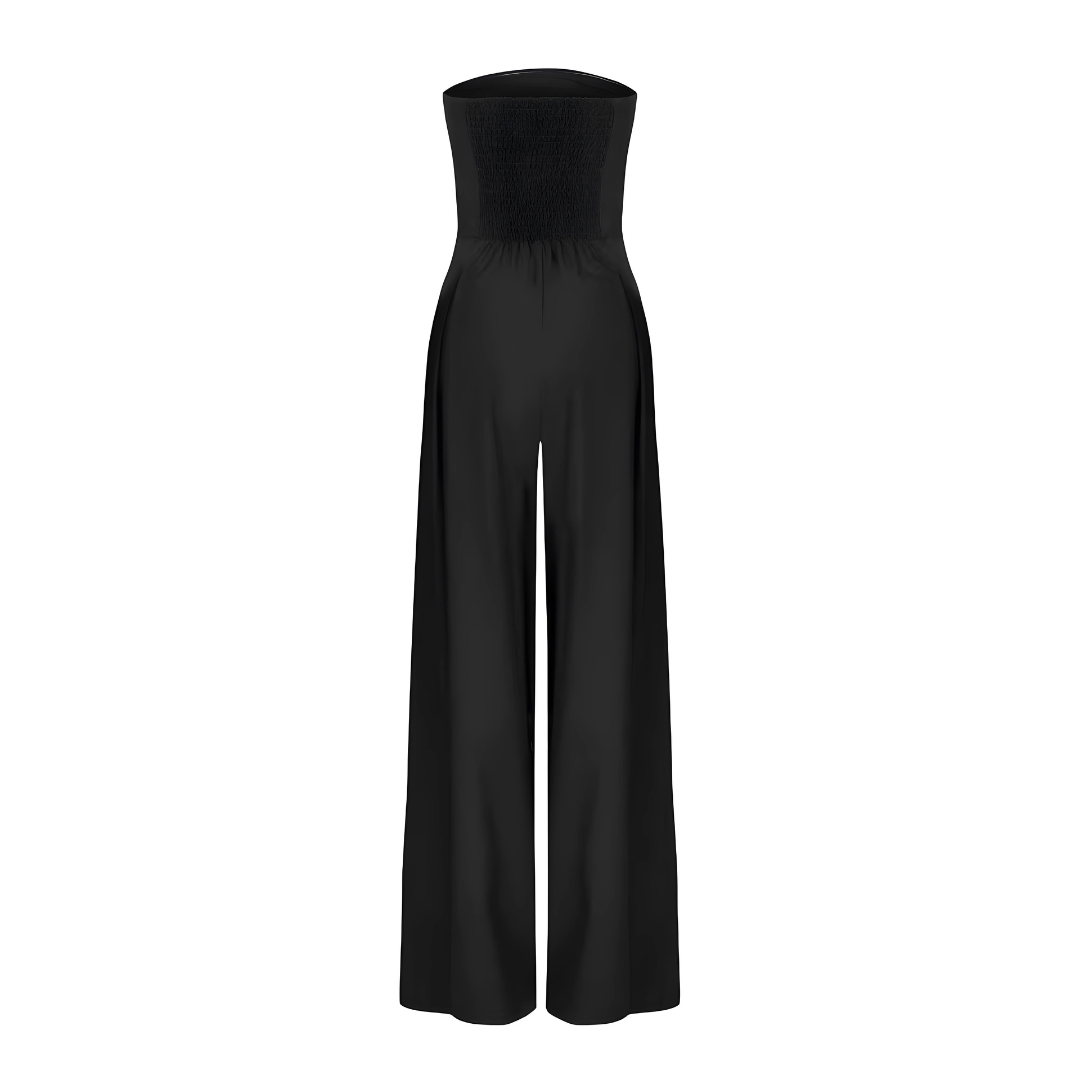 Chic Strapless Wide-Leg Jumpsuit for Any Occasion