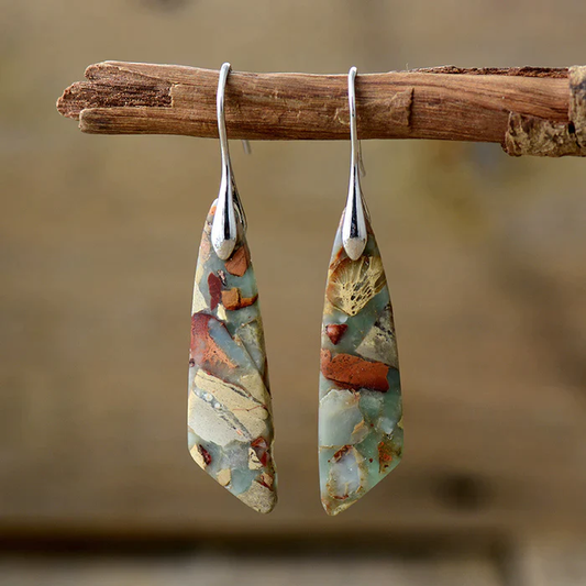 Distinctive Natural Gemstone Earrings