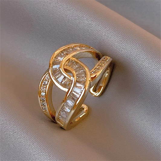 Unity - Stylish Adjustable Ring with Knotted Design